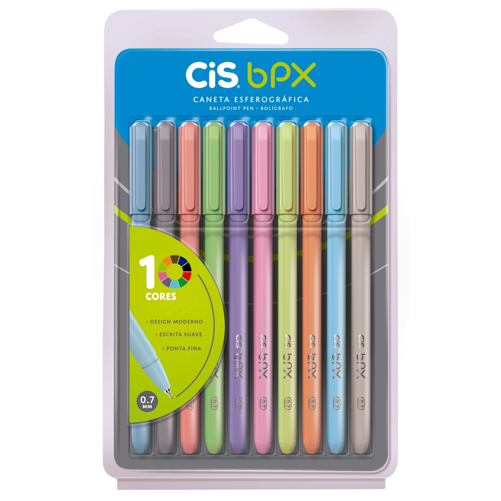 CANETA CIS BPX ESF 0.7 BLISTER C/10 SORTIDA