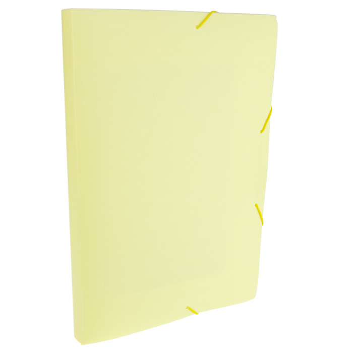 PASTA DELLO ABA ELATICO OFICIO 3CM PASTEL AMARELA 0248AP