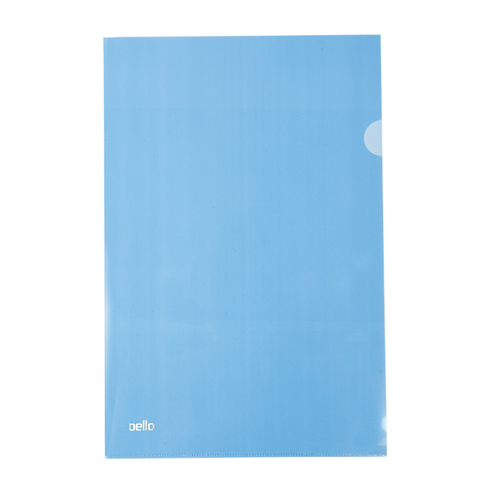 PASTA EM L DELLOPLAST OFICIO AZUL 0271.C