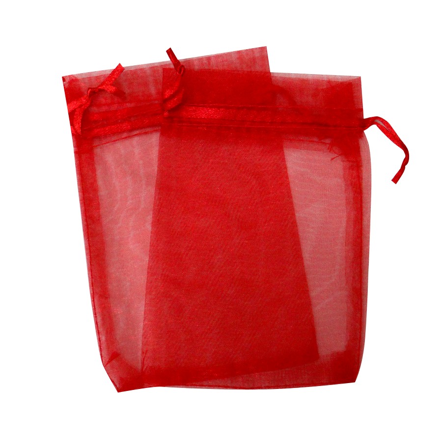 SACO GALA ORGANZA 15X18 C/10 VERMELHO 5417