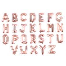 BALAO SOLIDER LETRA 30   76CM ROSE 244