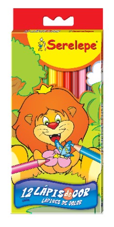 LAPIS DE COR SERELEPE 12 CORES REDONDO