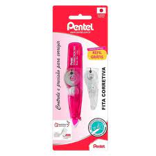 FITA CORRETIVA PENTEL C/REFIL ROSA 5MMX6M