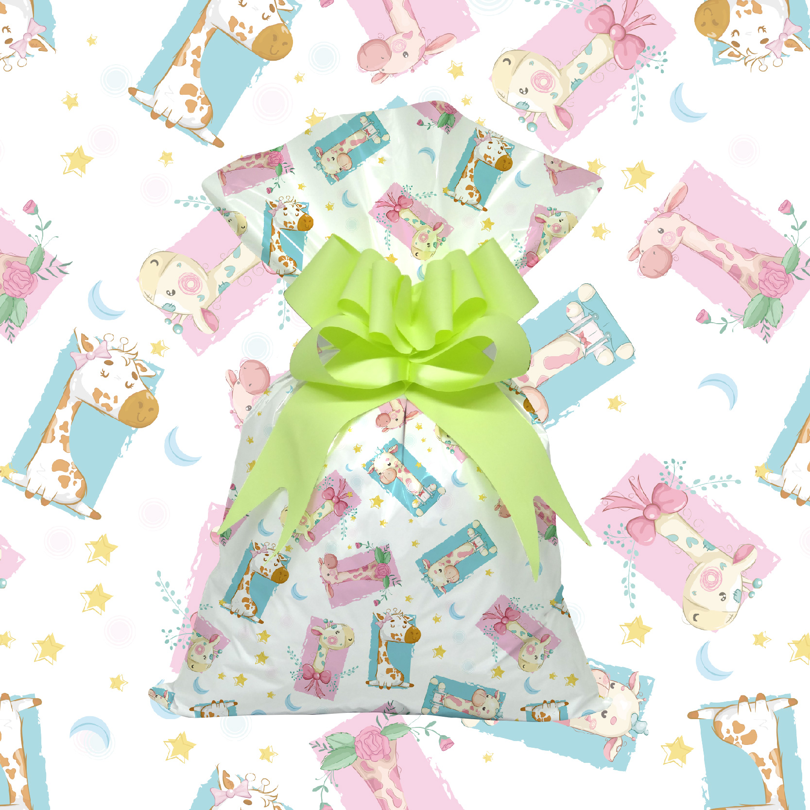 SACO GALA 20X29 C/50 1199-253 GIRAFINHAS