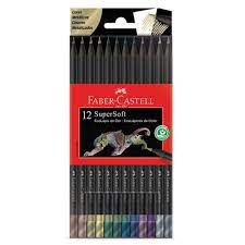 LAPIS DE COR FABER CASTELL C/12 SUPERSOFT METALICO