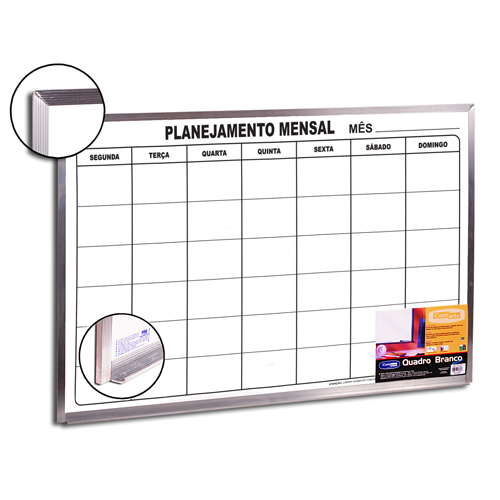 QUADRO PLANEJAMENTO MENSAL CORTIART 90X60 6080
