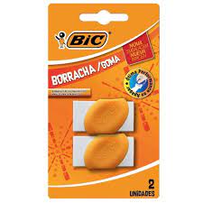 BORRACHA BIC BLISTER BRANCA C/2 