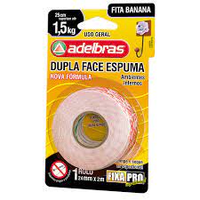 FITA ALDEBRAS 24X2 DUPLA FACE ESPUMA BLISTER