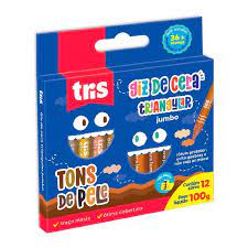 GIZ DE CERA TRIS JUMBO C/12 TONS DE PELE 