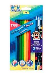 LAPIS DE COR TRIS C/12+3 GALAXY 603506