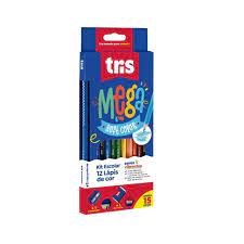 LAPIS DE COR TRIS C/12 MEGA SOFT 614700