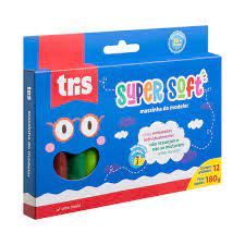 MASSA DE MODELAR TRIS SUPER SOFT 180G C/12 CORES