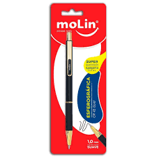 CANETA MOLIN BLISTER 1.0 CR 45 GOLD PRETA 1196