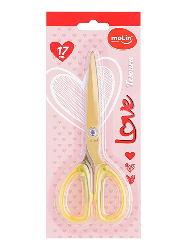 TESOURA MOLIN GOLD TITTANIUM 23179