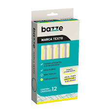 MARCA TEXTO TRIS BAZZE AMARELO UNIDADE