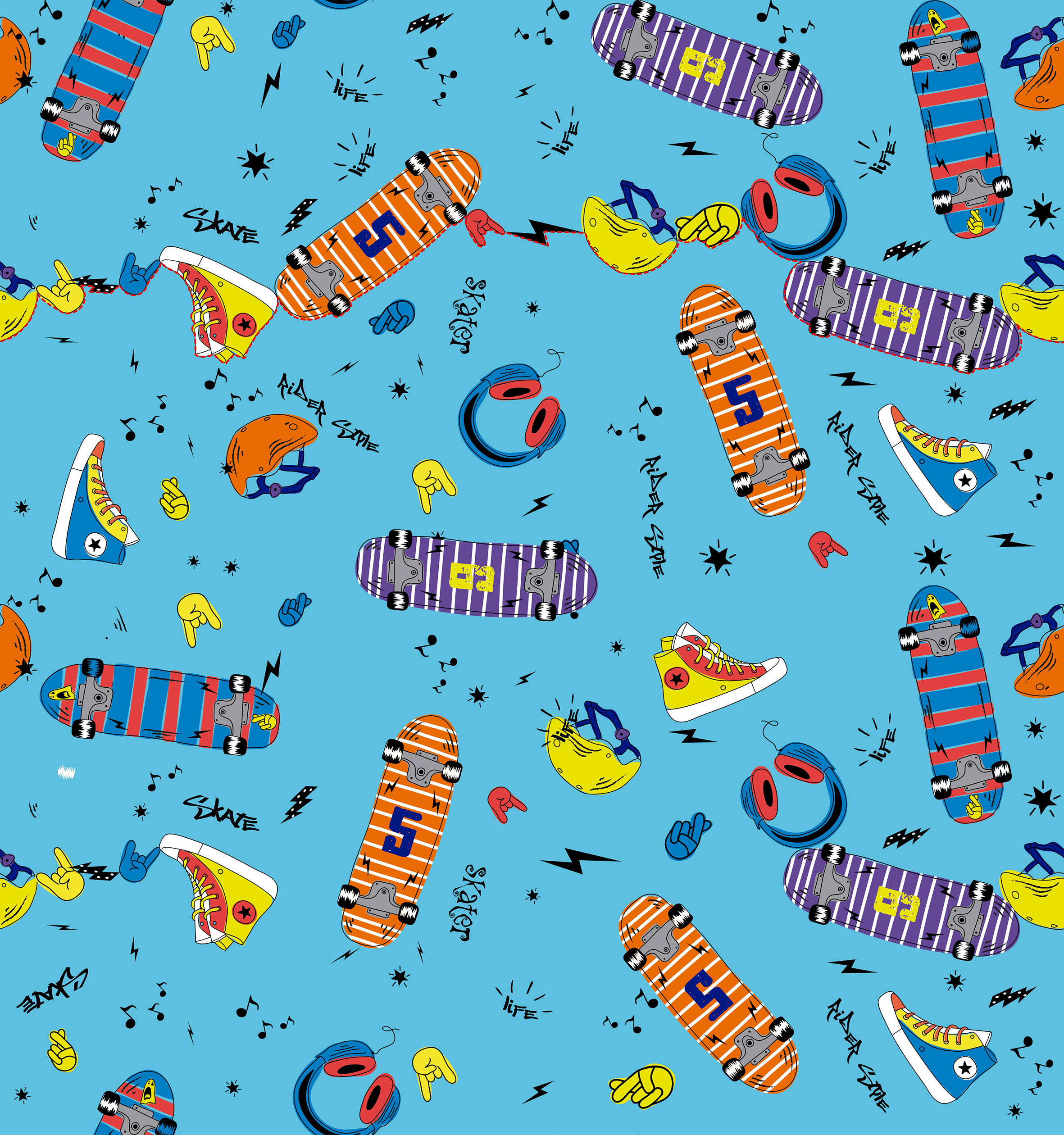 SACO GALA 35X53 C/50 1221-256 SKATERS