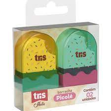 BORRACHA TRIS HOLIC PICOLE C/2