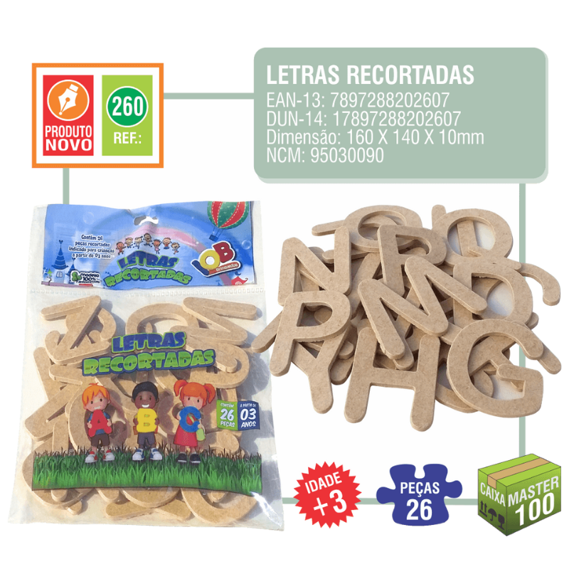 LETRAS RECORTADAS IOB 26PC