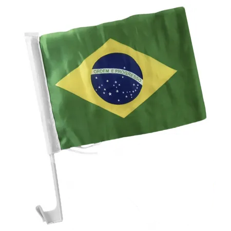 BANDEIRA BRASIL C/HASTE P/CARRO 30X45