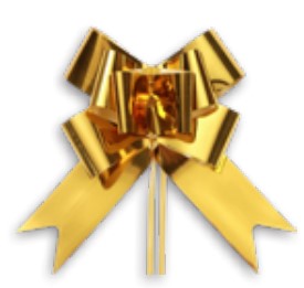 LACO FACIL MAKE+ 17X34CM C/10 DOURADO METALICO