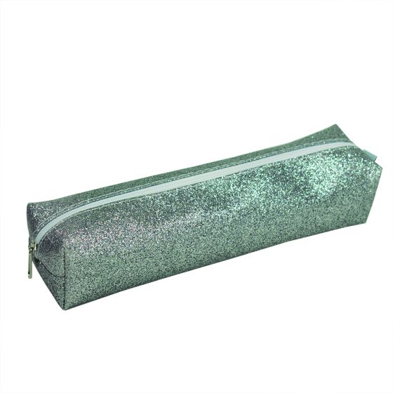 ESTOJO ESCOLAR DAC GLITER PRATA 4033