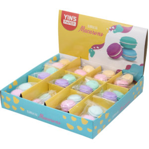 BORRACHA YINS PAPER MACARONS BLISTER C/2