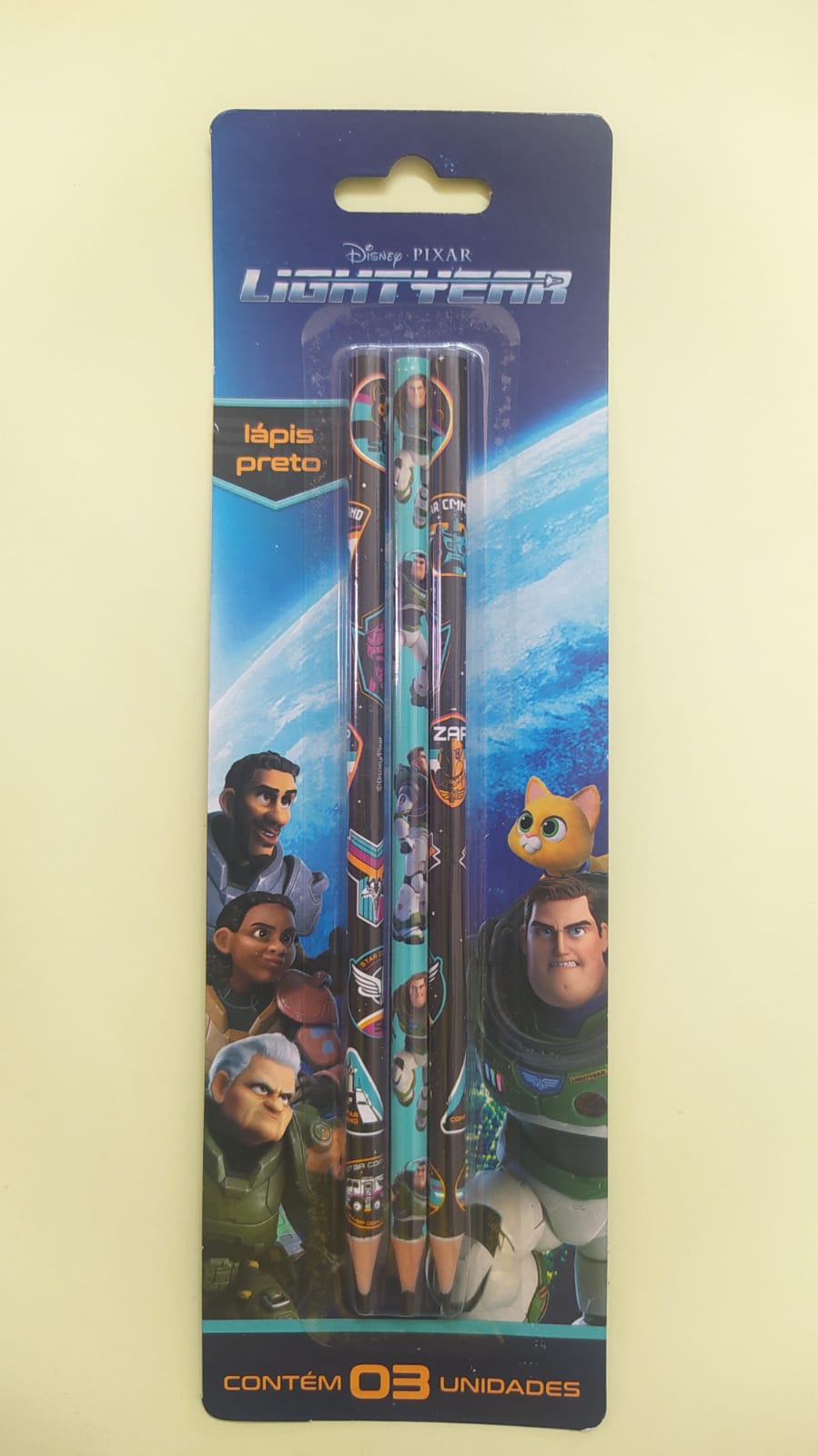 LAPIS TRIS LIGHTTYEAR BLISTER C/3