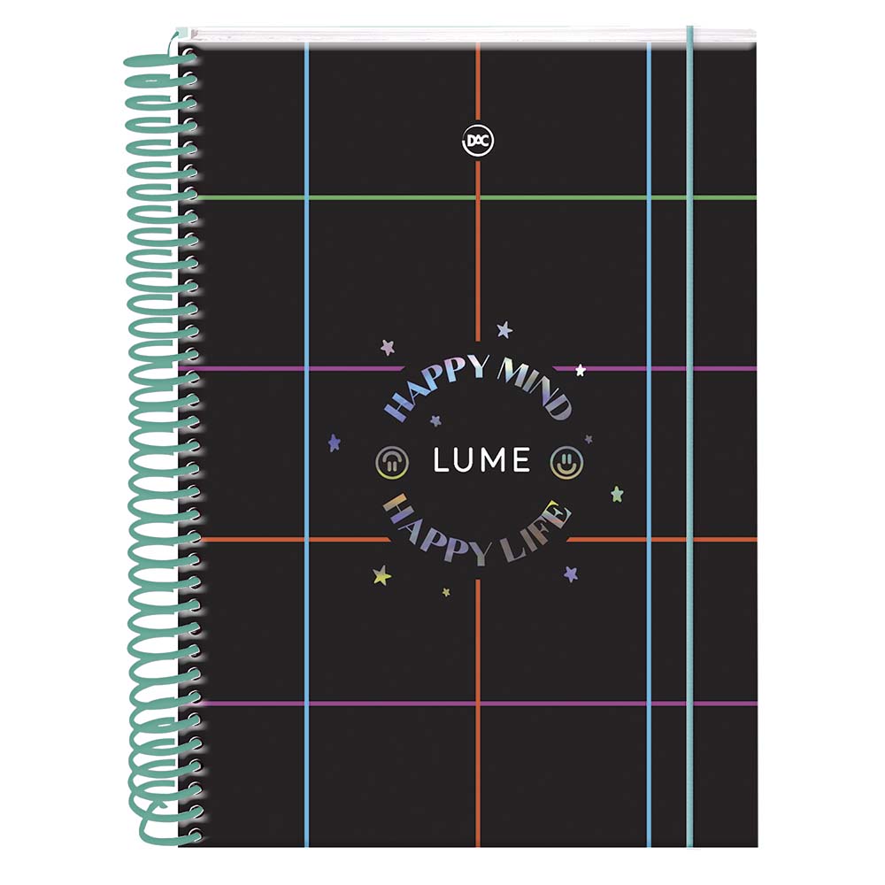 CADERNO DAC 10.1 160F CAPA DURA COLEGIAL LUME 3910