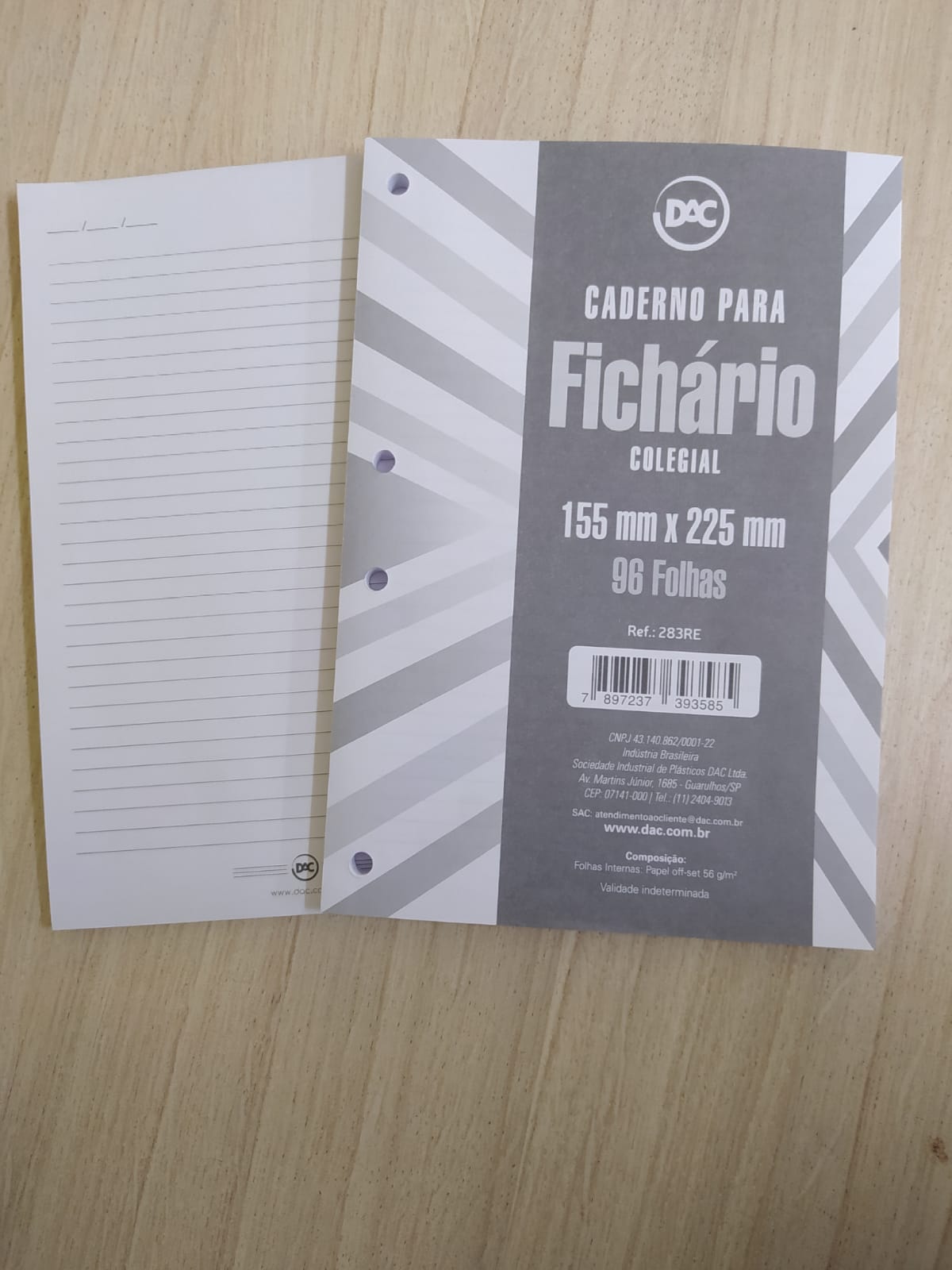REFIL DAC 96F UNIV COLEGIAL CINZA 283RE