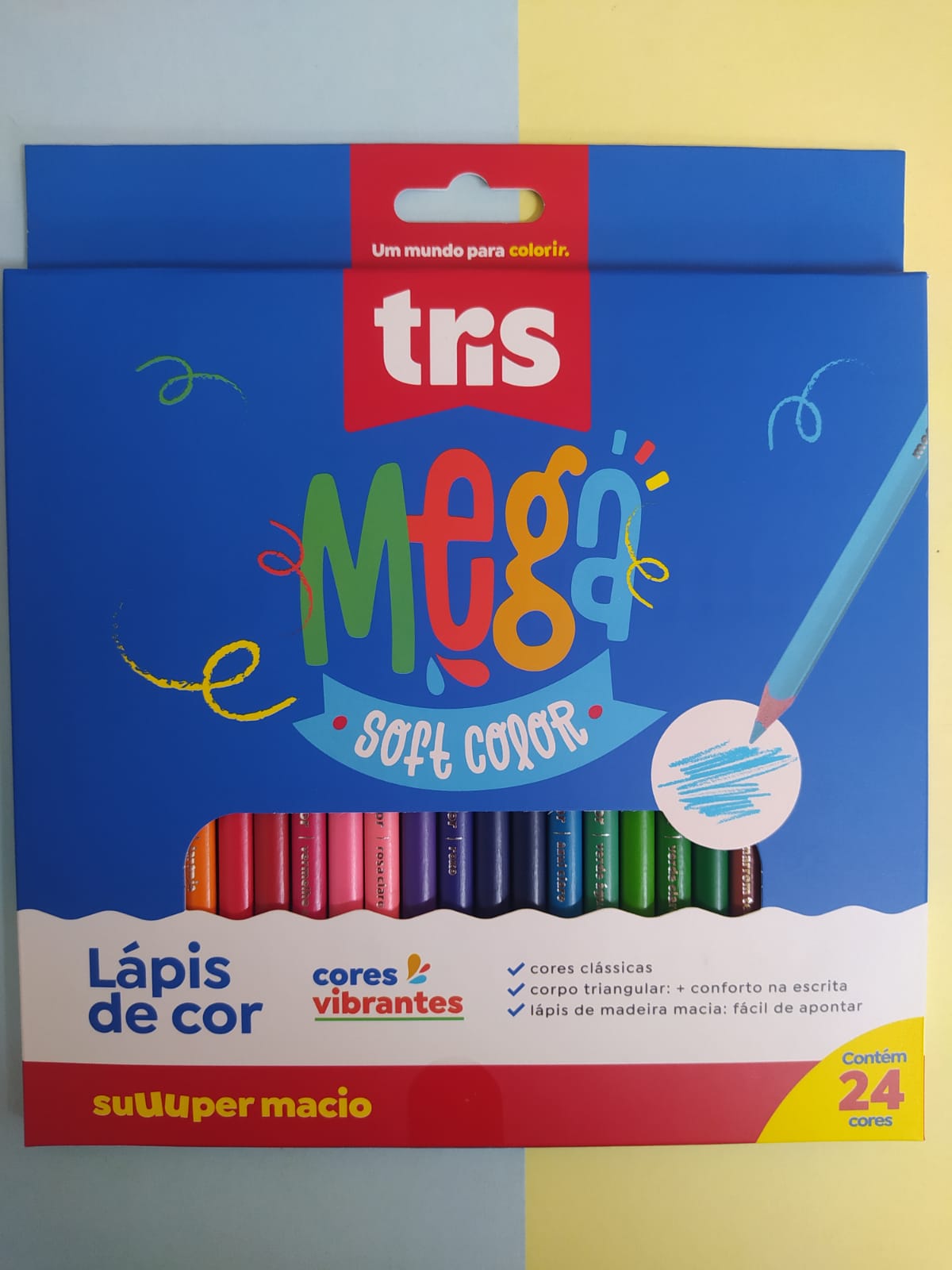 LAPIS DE COR TRIS C/24 MEGA SOFT