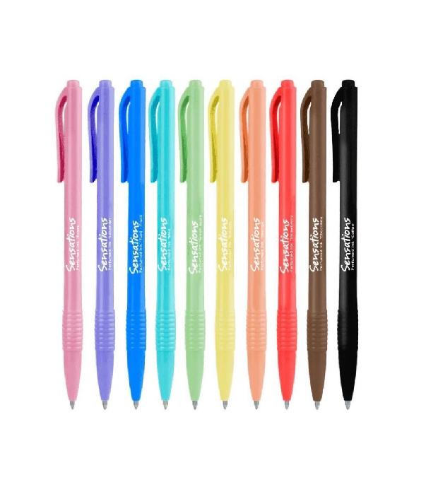 CANETA NEWPEN 0.7 CLIC PERFUMADA C/4 SORTIDA