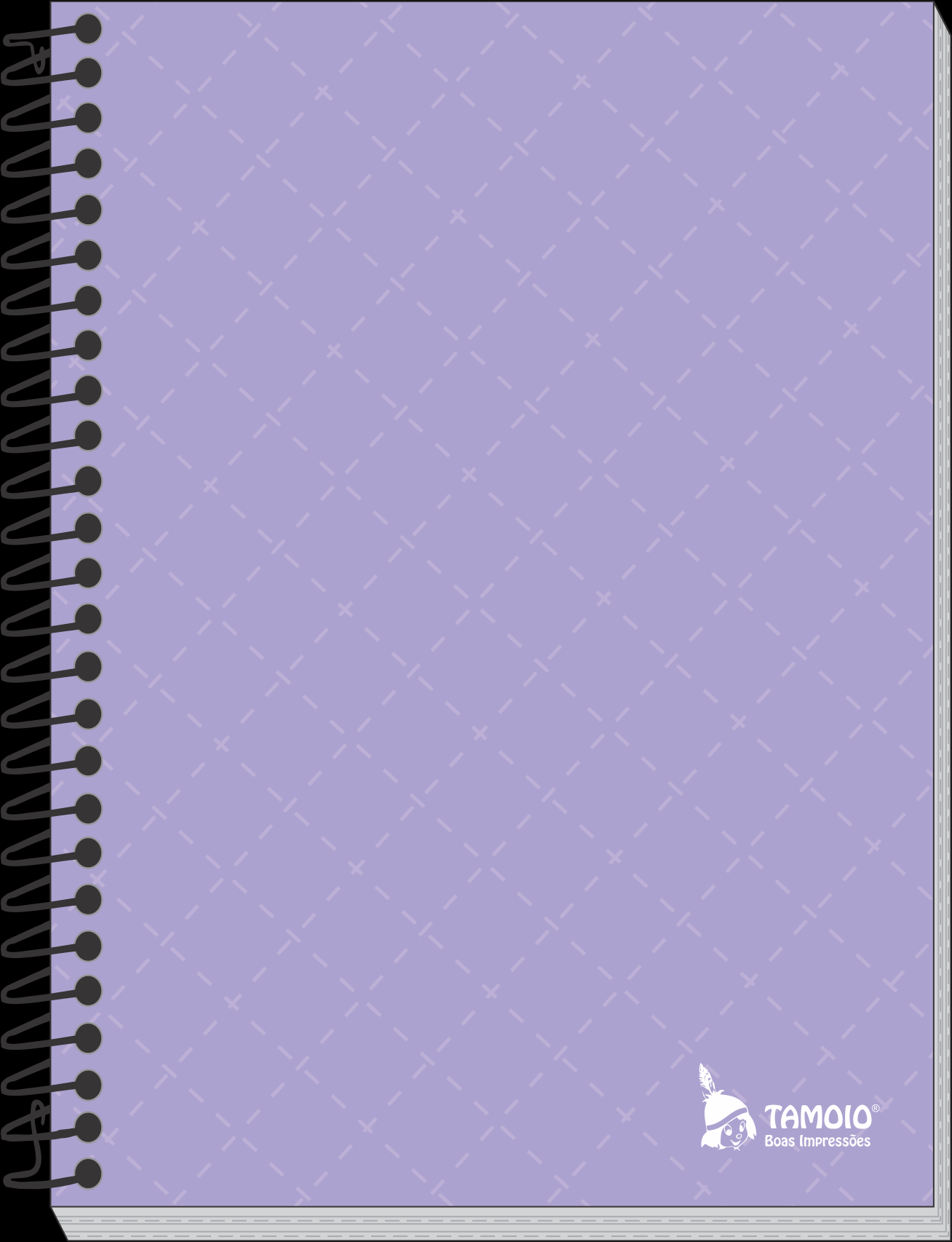 CADERNETA TAMOIO 1/8 CD 64FL LILAS 2175