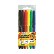 CANETA BRW HIDROCOR C/6 PLUS BLISTER CA8004