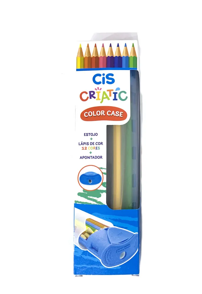 LAPIS DE COR CIS CRIATIC CASE AZUL C/12