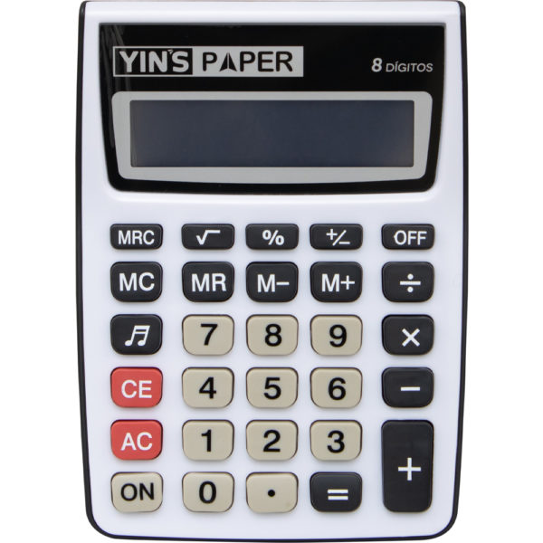 CALCULADORA YINS PAPER 8DIGITOS YP7314