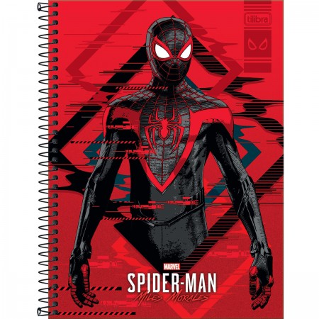 CADERNO TILIBRA 10.1 160F CAPA DURA SPIDER MAN GAME