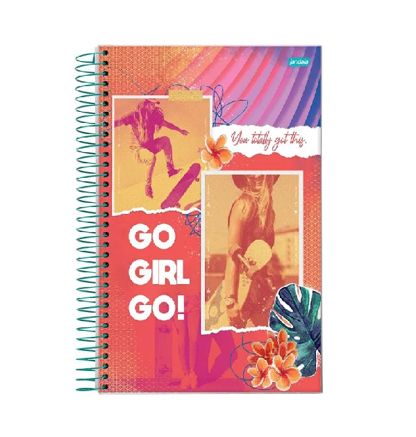 CADERNO JANDAIA 12.1 192 FOLHAS CAPA DURA MASCULINO 02 73614