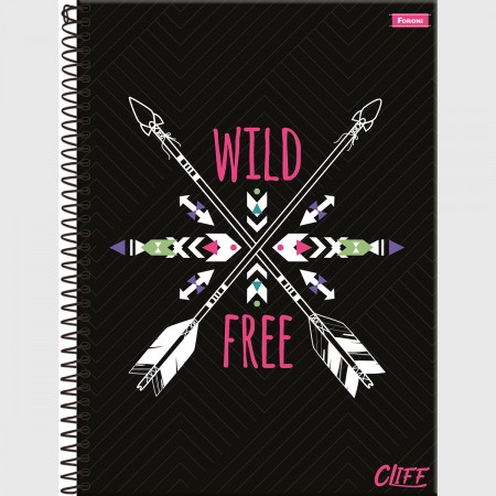 CADERNO FORONI 15.1 240 FOLHAS CAPA DURA CLIFF FEMININO