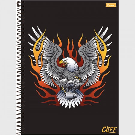 CADERNO FORONI 10.1 160 FOLHAS CAPA DURA CLIFF MASCULINO