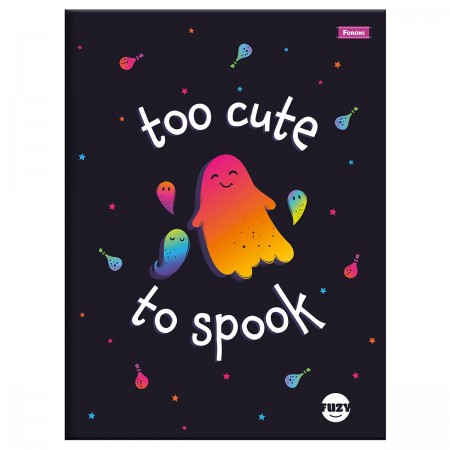 CADERNO FORONI 80 FOLHAS BROCHURAO CAPA DURA FUZY SORTIDO