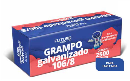 GRAMPO FUTURO 106/8 GALVANIZADO CX/2500