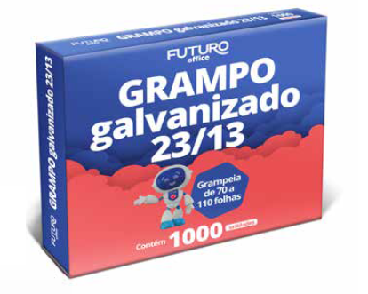 GRAMPO FUTURO 23/13 GALVANIZADO CX/1000 262207
