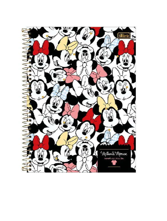 CADERNO TILIBRA 10.1 160 FOLHAS CAPA DURA MINNIE 308099