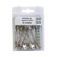 ALFINETE ACC N.2 40MM SEGURANCA ACO NIQUELADO C/25