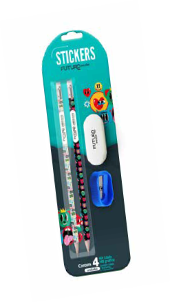KIT FUTURO ESCOLAR STICKERS C/4