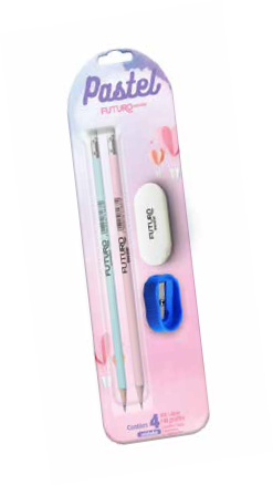 KIT FUTURO ESCOLAR PASTEL C/4