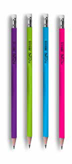 LAPIS FUTURO C/BORRACHA NEON