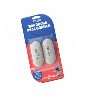 BORRACHA FUTURO OVAL BLISTER C/2