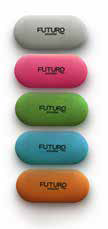 BORRACHA FUTURO OVAL CORES SORTIDA