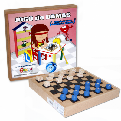 JOGO DE DAMAS CARLU BRAILLE ADAPTADO